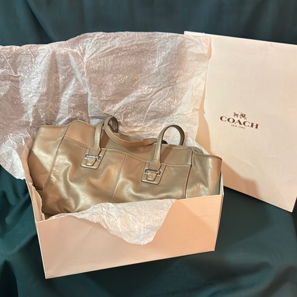 Coach Champagne Leather Women's Bag